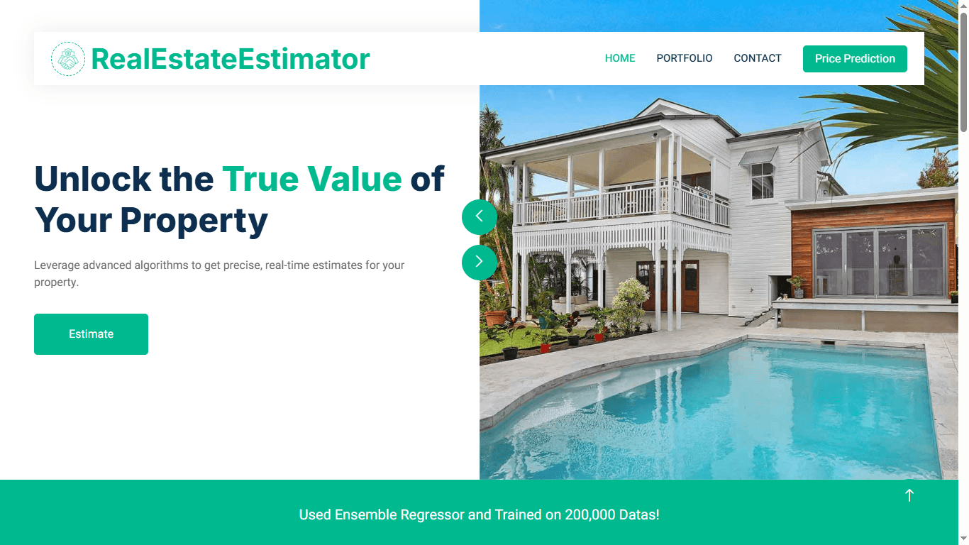 Showcase image for RealEstateEstimator