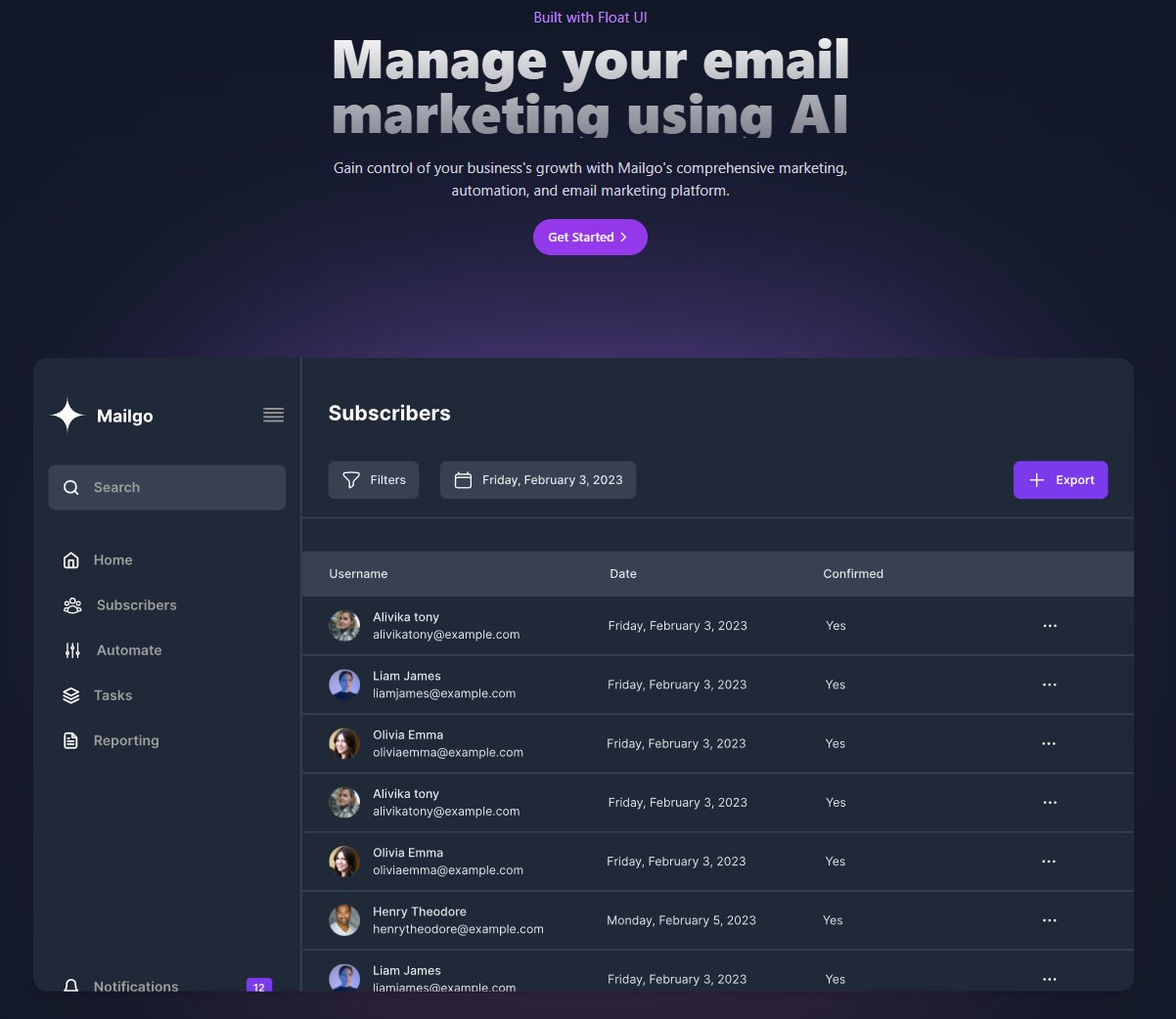 Mailgo AI Marketing screenshot 1