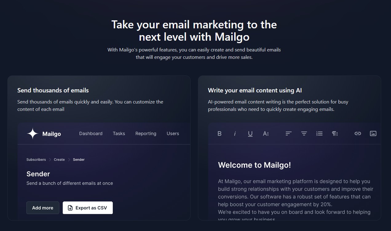 Mailgo AI Marketing screenshot 3